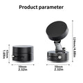 Vacuum Suction Cup Magnetic Car Phone Holder - Retractable Foldable Mount