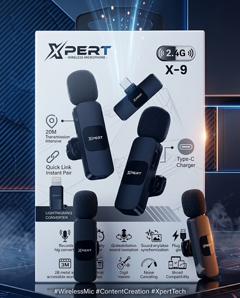 XPERT X-9 Wireless Microphone (2.4G)