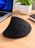 Ergonomic Vertical Wireless Mouse, Silent Click 2.4GHz for Laptop & PC