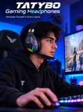 RGB Gaming Headphones with Mic, Wired Over-Ear Headset for PC, PS4 & Xbox